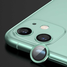 iPhone 12 Mini Uyumlu CL-07 Kamera Lens Koruyucu-Açık yeşil Açık yeşil