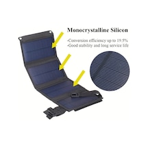 Fochsia Usb Güneş Panel 10000mah Taşınabilir Şarj Cihazı Telefon Şarj Aleti Her Yerde Kullanım Alt N