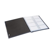 Kartvizit Albümü 8 Sıralı 384 Kartlık Business Card Album Vegan 23,5x26,5 Cm.,lacivert