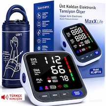 Maxx Life Üst Koldan Dijital Tansiyon Aleti Türkçe Konuşan Büyük Ekran Hafızalı Fc-bp113k