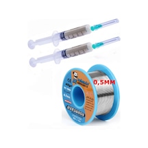 Soldering Wıre 63 Sn-37 Pb Lehim Teli 40 Gr. 0,5 Mm Flux Lehim Toplama Seti 2in1