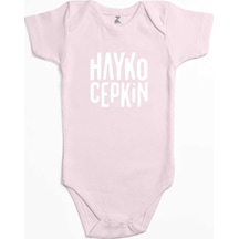 Zepplin Giyim Hayko Cepkin Text Pembe Bebek Body Zıbın