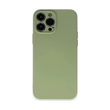 Sh Newface Apple iPhone Uyumlu 13 Pro Kılıf Nano İçi Kadife Silikon - Yeşil Najmaddin