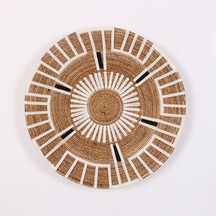 Aspendos 77 X15 Cm Çap- Doğal Abaka Duvar Tabağı