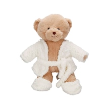 Pijamalı Peluş Ayı 40 Cm Terlikli Uyku Ve Oyun Arkadaşı Sevimli Ayıcık Peluş Çok Renkli
