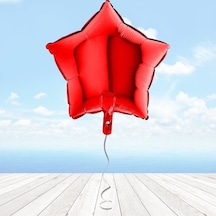 Yıldız Folyo Balon. 45 CM - Kırmızı