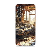Samsung Galaxy A14 Uyumlu Garaj Arabası Desenli Silikon Kılıf
