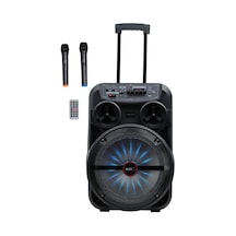 Midex 280 Watt Portatif Taşınabilir Karaoke Eğlence Mikrofonlu Ses Sistemi Mxr-280 Bluetooth Kayıt Usb Şarjlı