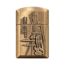Hunter Soft Flame İstanbul Ortaköy Design Bronz Çakmak Ack029