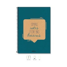 Eco Kraft Defter Düz 200 Syf Mavi 17x24 Cm