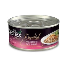 Reflex Plus Essential Et Suyunda Ton Balıklı Ve Karidesli 70 Gr Yetişkin Konserve Kedi Maması