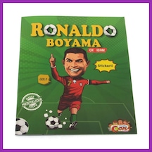 Bezos Ronaldo Çıkartmalı Maskeli Boyama Kitabı Bty