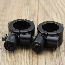 Suntek 8mm Ayna Montaj Kolu Bar Kelepçe Tutucu Seti - Motosikletler İçin Evrensel 1 Çift Siyah