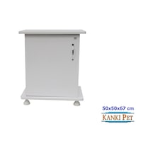 Kanki Pet 50 CM Mdf Akvaryum Beyaz Sehpa 50 x 50 x 67h CM