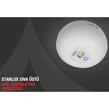 Arsel Starlux STU-103 Sıva Üstü Acil Aydınlatma Armatürü Kesintid Beyaz