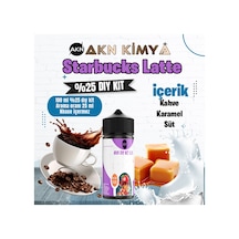 Starbucks Latte Yoğun Dıy Kit Kahve Karamel Süt Gıda Aroması %25 Oranda Aroma İçerir Hazır Değildir 100 Ml