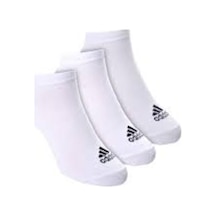 Aa2311 Adidas Performans Kadın Erkek Kısa 3Lü Spor Çorap Beyaz