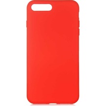 Apple Uyumlu iPhone 7 Plus Kılıf Lansman İçi Kadife Soft Yumuşak Dokulu Liquid Silikon Kapak Lsr