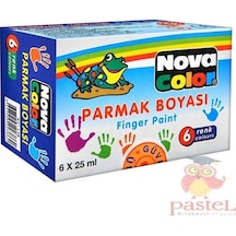 Parmak Boyası 6 Renk - Nova Color ( 6 x 25 Ml )