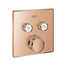 Grohtherm Smartcontrol Gizli Montajlı 2 Valfli Emniyetli Mikser - 29124da0 Bronze - Warm Sunset