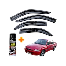 Escort Mügen Cam Rüzgarlığı Sedan Ve Hb Tüm Kasalar 4 Lü Takım +500ml Lastik Parlatıcı