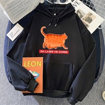 Siyah Oh Lawd O Treading Kedihoodies Karikatür Deraspol Siyah
