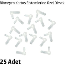 Bitmeyen Kartuş için Özel Hortum Dirseği 25 Adet L Dirsek