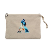 Avatar The Way Of Water Siluet Krem Clutch Cüzdan / El Çantası Krem