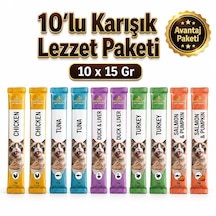 Nobilus Karışık Lezzet Kedi Krema Ödül Maması 10 X 15 Gr 10 Lu Avantaj Paketi