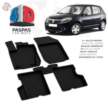 Dacia Sandero 1 Ferrous 4d Havuzlu Kauçuk Paspas 2007 2013