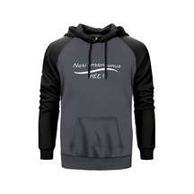 Nasi İnsansunuz Gri Renk Reglan Kol Sweatshirt