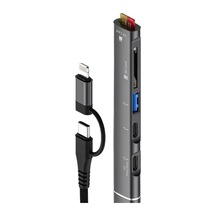 Zr563 Lightning Type-c 5 İn 1 Usb Hub Card Reader
