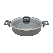 Granit Karnıyarık Tenceresi - Gri - 28 Cm Çok Renkli