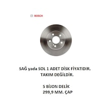 Arka Fren Diski Mercedes C Seri W204 S204 2007-2014 E Seri C207 A207 2009-2016 0986479s92 Bosch 1 Adet