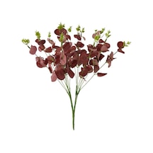 Yapay Çiçek Okaliptus Demet Kırmızı Aradal Garnitür Eucalyptus