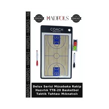 Delux Serisi Müsabaka Rakip Hazırlık Ttb-20 Basketbol Taktik Tahtası Mıknatıslı