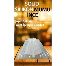 Sıcak Silikon Çubuğu İnce Tip 25 Adet