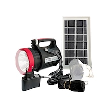 Powermaster Yajıa Yj-1902t Işıldak Güneş Enerji Panelli Kamp Lambası Aydınlatma Ampullu Telefon Şarj Aparatlı