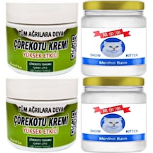 Çörek Otu Rahatlatıcı Krem 2x100 Ml - Snow Kitten Menthol Balm 2x50 Ml