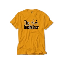 The Godfather Black Text Sarı Tişört Sarı