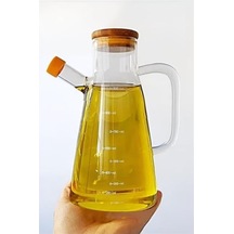 River World 900 Ml'lik Borosilikat Camdan Yağlık Sosluk Sirkelik Çok Renkli