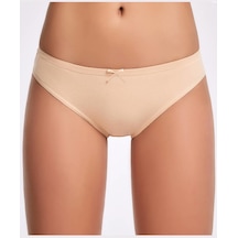 Kadın Fiyonklu Bikini Külot Ten 001