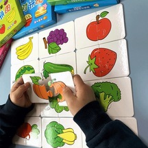 32 Adet Montessori Yürümeye Başlayan Kart Eşleştirme Oyunu Bilişsel Eğitim