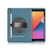 Apple İpad 10.2 7.nesil Kılıf Hand Strap Tablet Kılıfı - Turkuaz Diğer