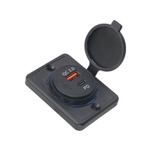 Kırmızı Qc3.0+pd Araç Usb Bağlantı Noktası Şarj Cihazı 12v/24v Usb Soket Şarj Cihazı Led Işı Aleti Soket Araç Şarj Cihazı 56382429