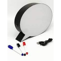 River World Kalemle Yazılabilen Konuşma Balonu Görünümlü Işıklı Me