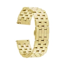 Huawei Watch Gt 3 46mm Uyumlu Krd-20 Metal Zore Kordon-gold