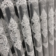Tül Perde Brillant Gülşah Desen Yeni Sezon Tül Perde Ekru