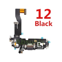 Apple Uyumlu iPhone 12 Şarj Soketi Şarj Bordu Siyah