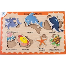 Ca Games Ahşap Deniz Hayvanları Eğitici Set